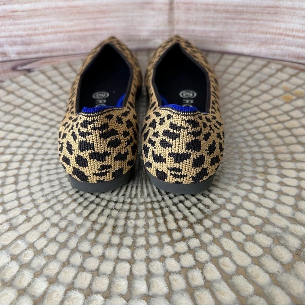 Rothy’s The Point Ballet Flats Women Cheetah Leopard Print Size 5 - Picture 5 of 8